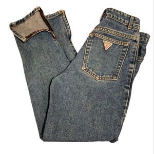 Guess vintage girls denim jeans with zipper details size 12 youth